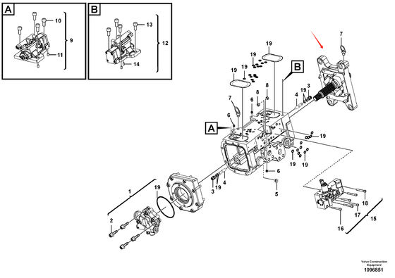 14715508 HYDRAULIC MAIN PUMP VOE14715508 EXCAVATOR HYDRAULIC PUMP DPA117T-ON8D-2N1B