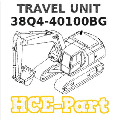 38Q4-40100 38Q4-40100BG R140LC-9용 여행 유닛