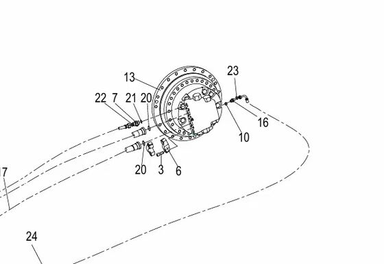1010100872 1010101657 TRAVEL MOTOR  for FINAL DRIVE  ZOOMLION 215E 245G